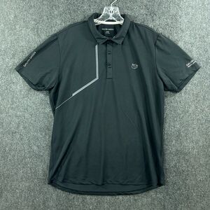 Galvin Green Polo Shirt Mens Large Black Golf Performance Premier Advisory Staff